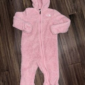 The North Face Cozy Pink Kids Footie